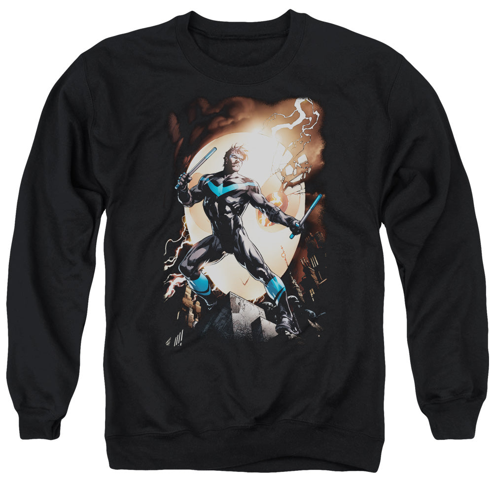 Batman Nightwing Against Owls Crewneck Sweatshirt