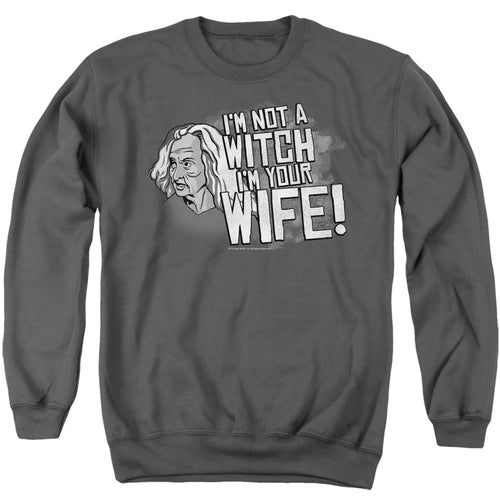 The Princess Bride Not a Witch Charcoal Crewneck Sweatshirt