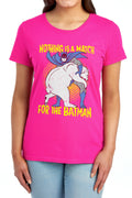 Batman Bear Wrastling Womens T-Shirt