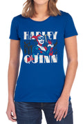 Batman Harley Bold Womens T-Shirt