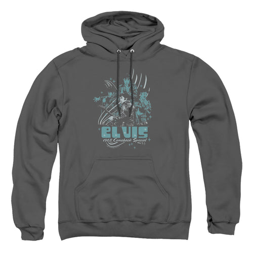 Elvis Presley 68 Leather Pullover Hoodie