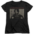Supernatural Sam Winchester Mug Shot Womens T-Shirt