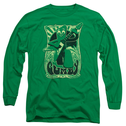 Gumby Vintage Rock Poster Long Sleeve T-Shirt