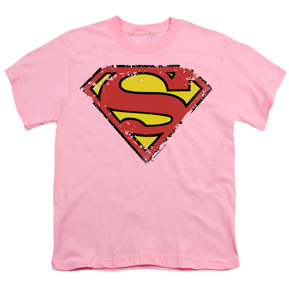 Superman Distressed Shield Light Blue Youth/Toddler T-Shirt