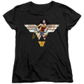 Wonder Woman WW 80th Collage Logo Womens T-Shirt