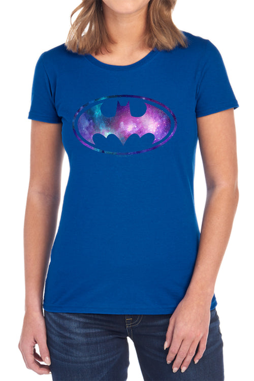 Batman Galaxy Signal Womens T-Shirt