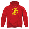 Justice League Flash Solid Color Pullover Hoodie