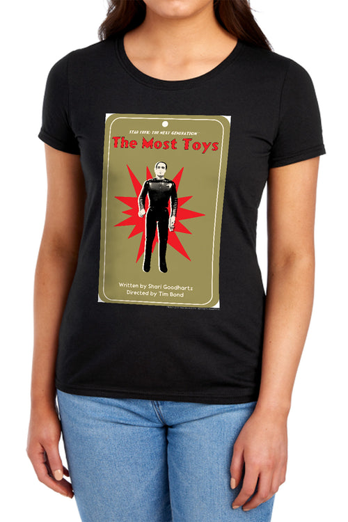 Star Trek The Most Toys Black Womens T-Shirt
