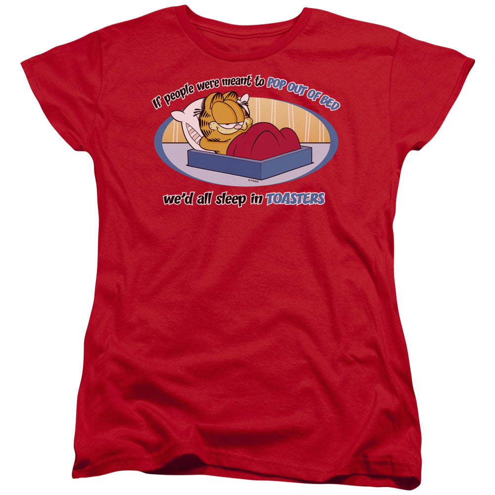 Garfield Pop Out Of Bed Womens T-Shirt