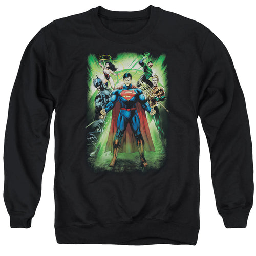 Justice League Power Burst Crewneck Sweatshirt