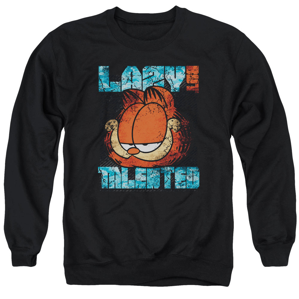 Garfield Lazy But Talented Distressed Crewneck Sweatshirt