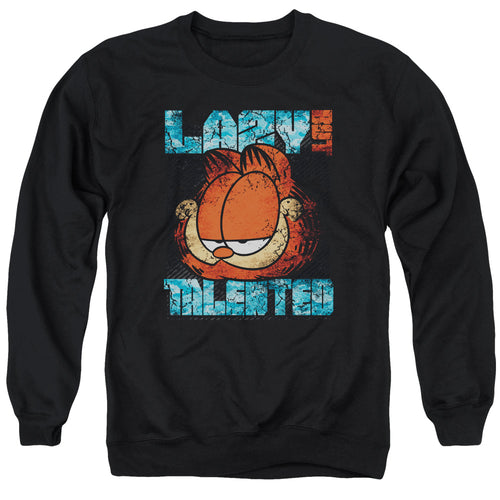 Garfield Lazy But Talented Distressed Crewneck Sweatshirt
