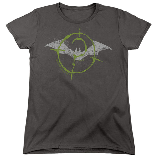 The Batman Scribbles Bat Logo Womens T-Shirt