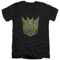Transformers Glowing Decepticon Logo V-Neck T-Shirt
