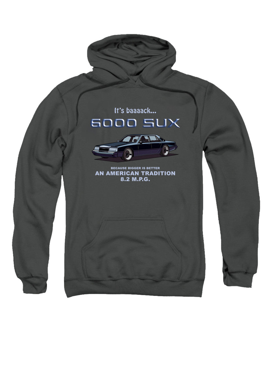 Charcoal 6000 SUX Bigger is Better Hoodie