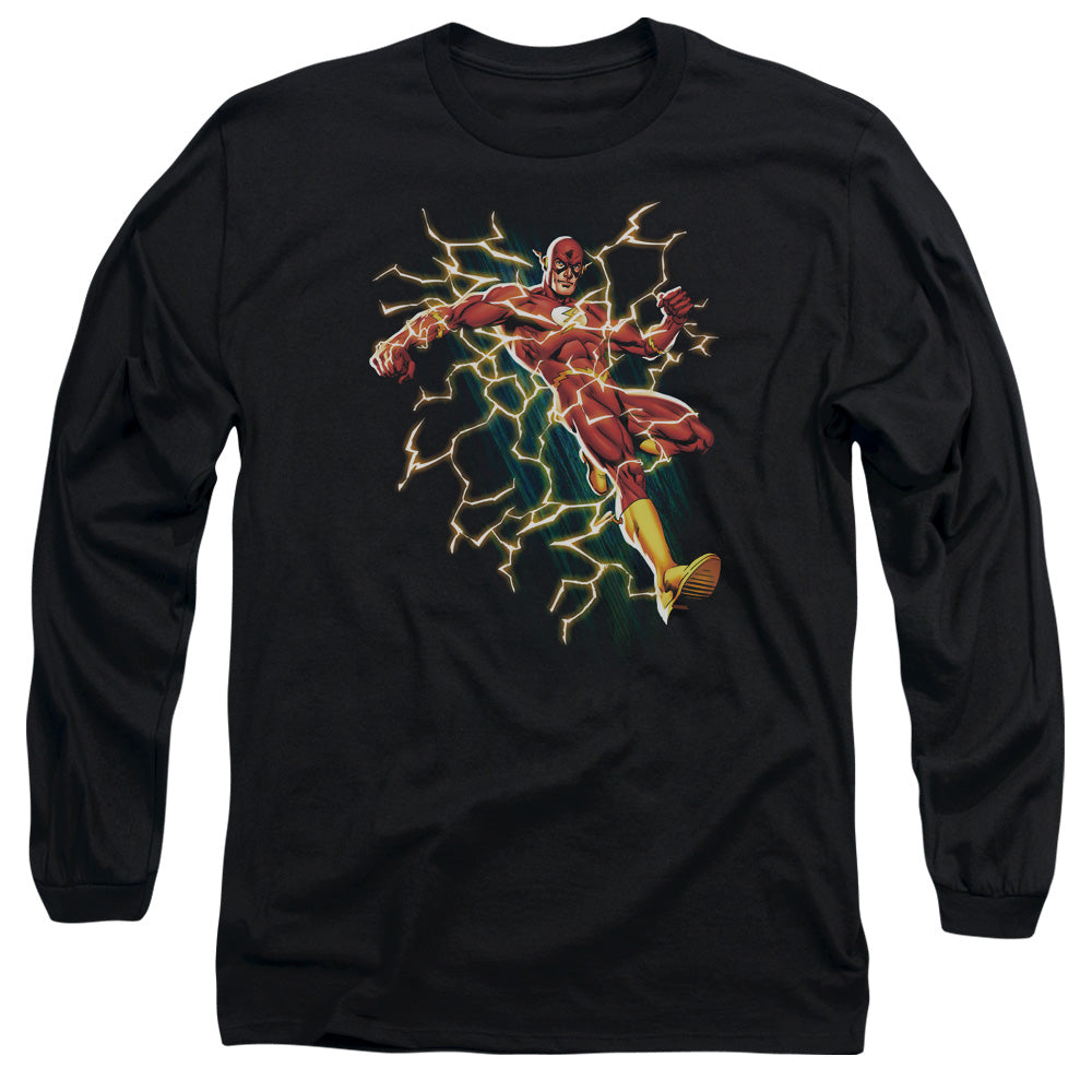 Justice League Flash Symbol Knockout Long Sleeve T-Shirt