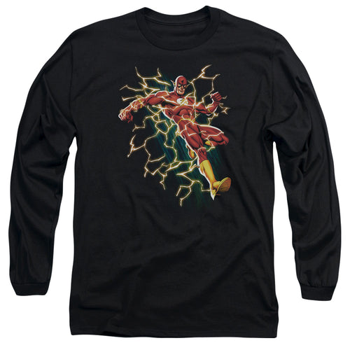 Justice League Flash Symbol Knockout Long Sleeve T-Shirt