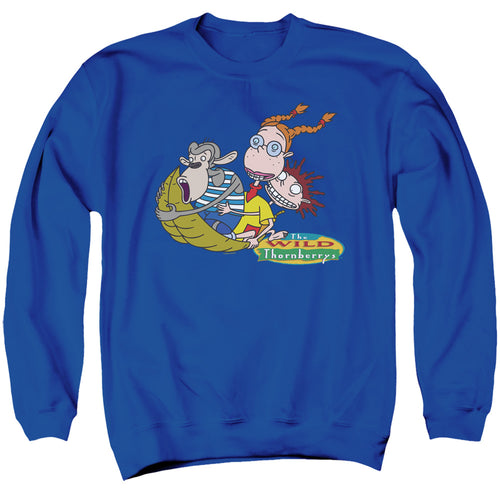 Wild Thornberrys Eliza, Darwin and Donnie Crewneck Sweatshirt