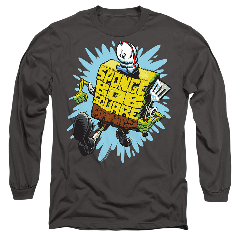 Spongebob Squarepants Letter Art Long Sleeve T-Shirt
