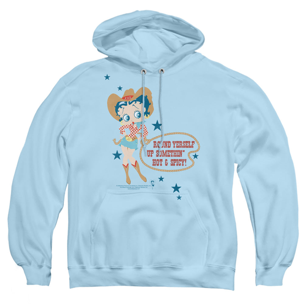 Betty Boop Hot and Spicy Cowgirl Pullover Hoodie
