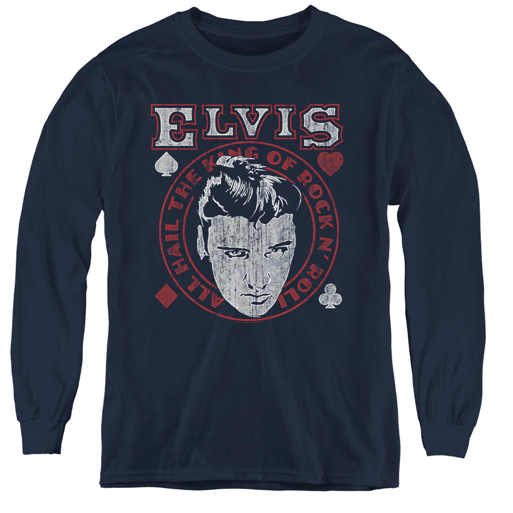 Elvis Presley Hail The King Youth Long Sleeve T-Shirt