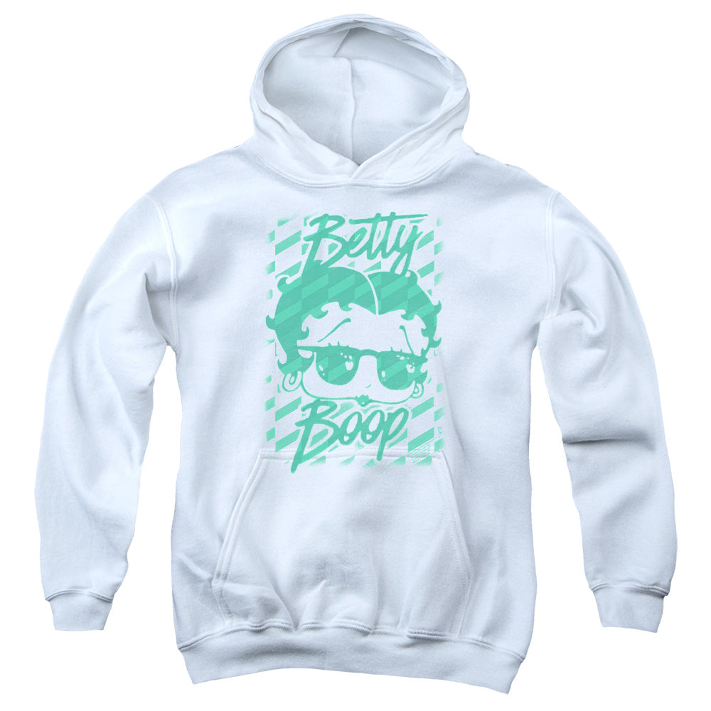 Betty Boop Summer Shades White Youth Hoodie