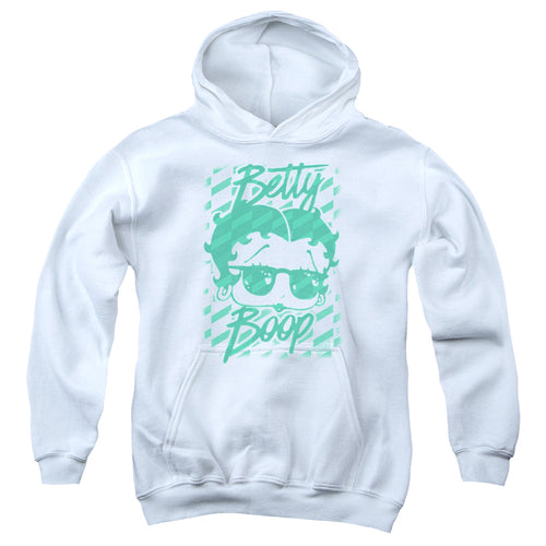 Betty Boop Summer Shades White Youth Hoodie