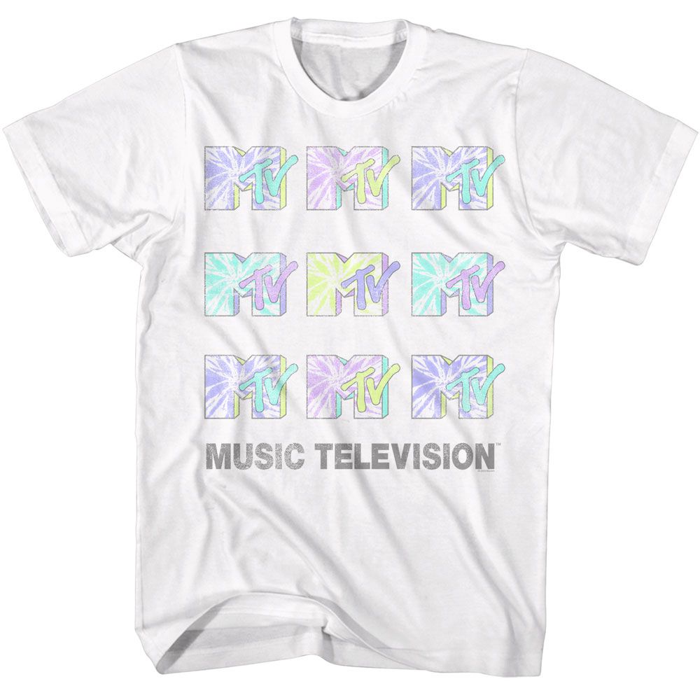 Tie Dye Logos MTV t-shirt in white