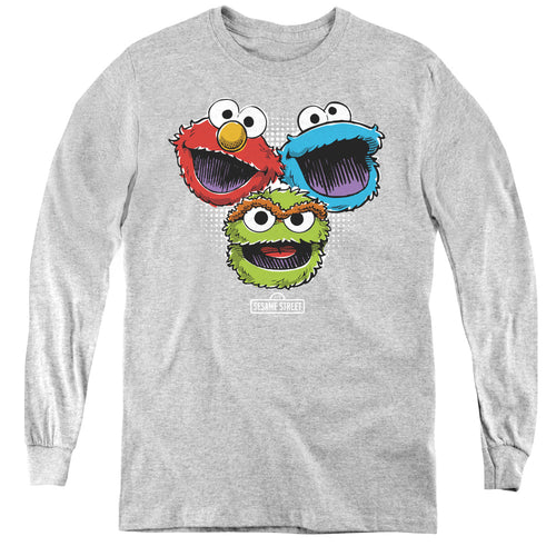 Sesame Street Halftone Heads Youth Long Sleeve T-Shirt