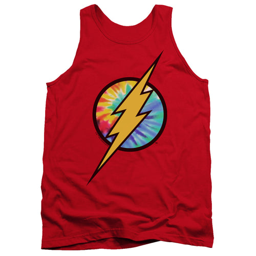 The Flash Tie Dye Flash Logo Tank Top