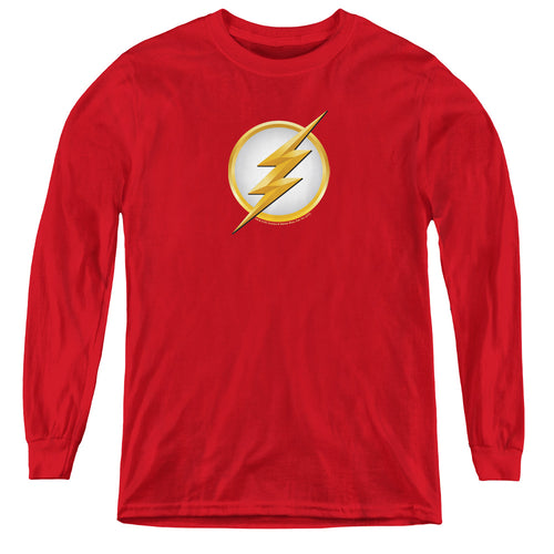 The Flash New Logo Youth Long Sleeve T-Shirt