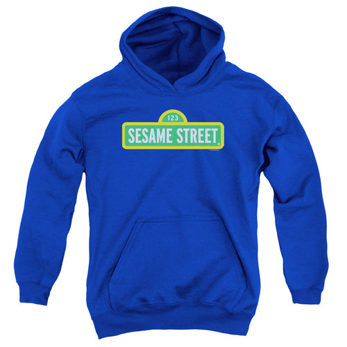 Sesame Street Logo Royal Youth Hoodie