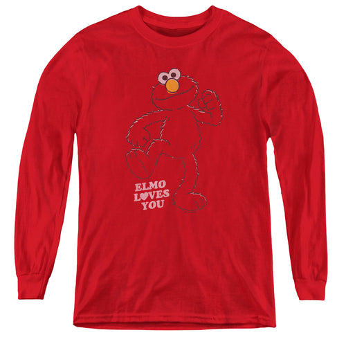 Sesame Street Elmo Loves You Youth Long Sleeve T-Shirt