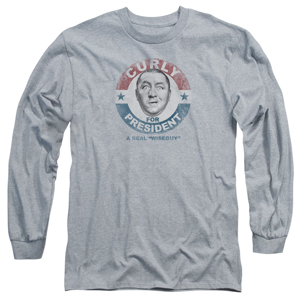 The Three Stooges Curly for President Wiseguy Long Sleeve T-Shirt