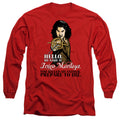 The Princess Bride Hello Red Long Sleeve T-Shirt