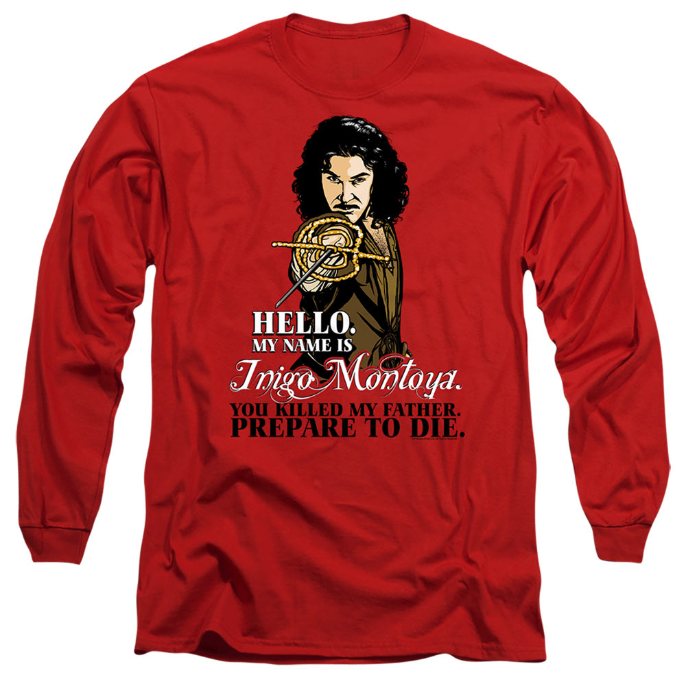 The Princess Bride Hello Red Long Sleeve T-Shirt