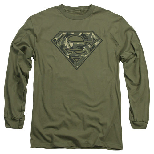 Superman Super Camo Long Sleeve T-Shirt