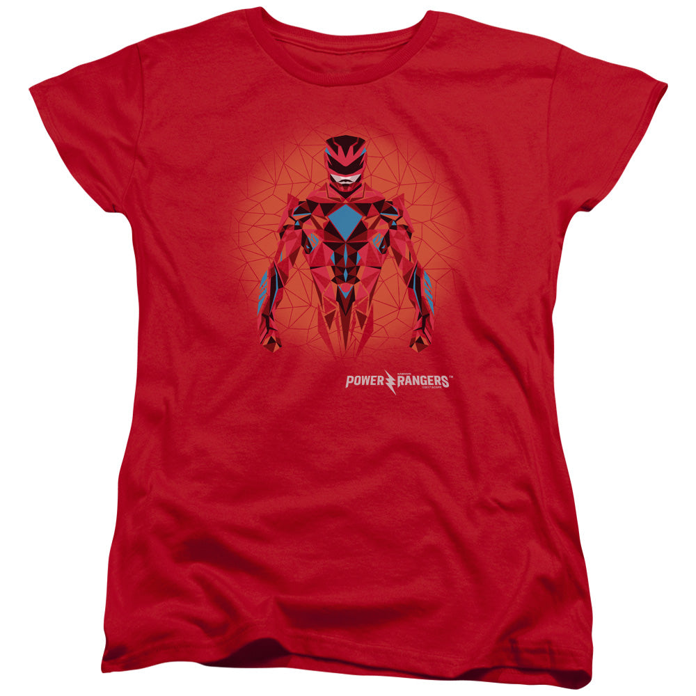 Mighty Morphin Power Rangers: The Movie Red Power Ranger Graphic Womens T-Shirt