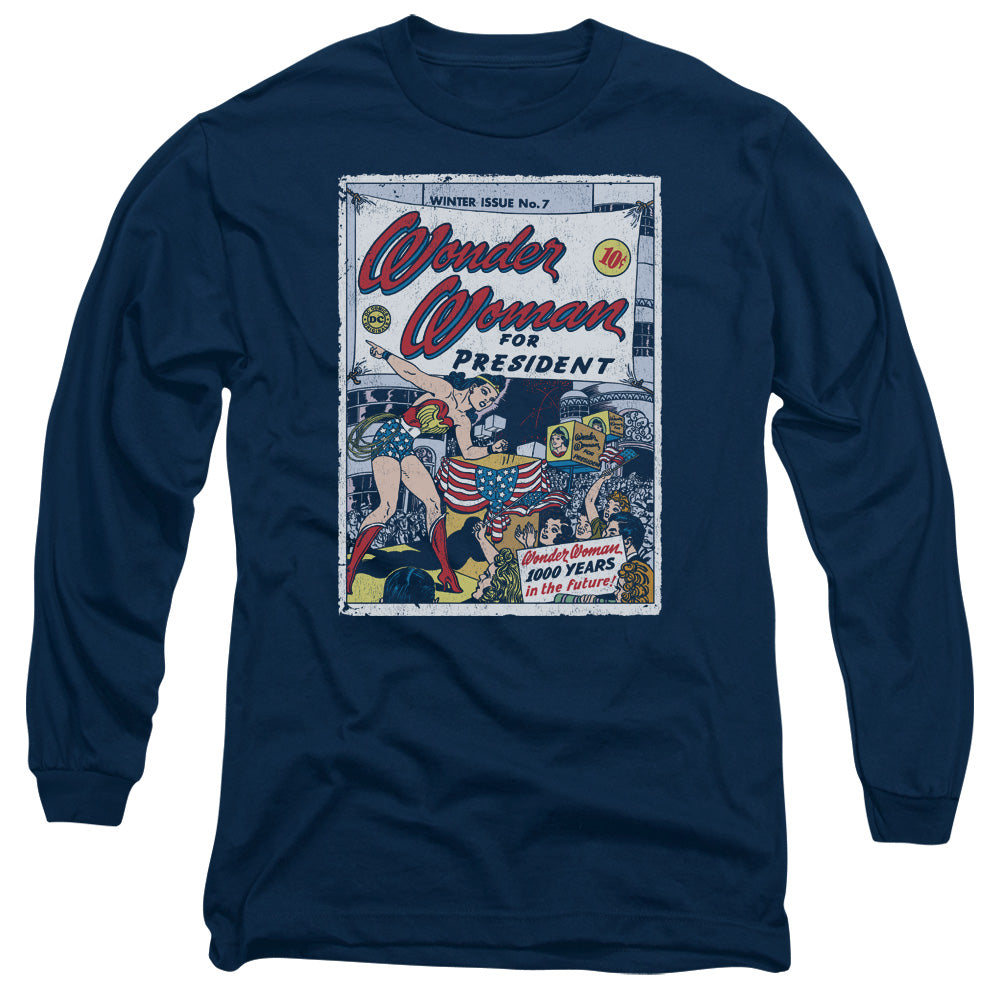 Wonder Woman Ww For President Long Sleeve T-Shirt