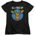 Justice League Firestorms Party Womens T-Shirt