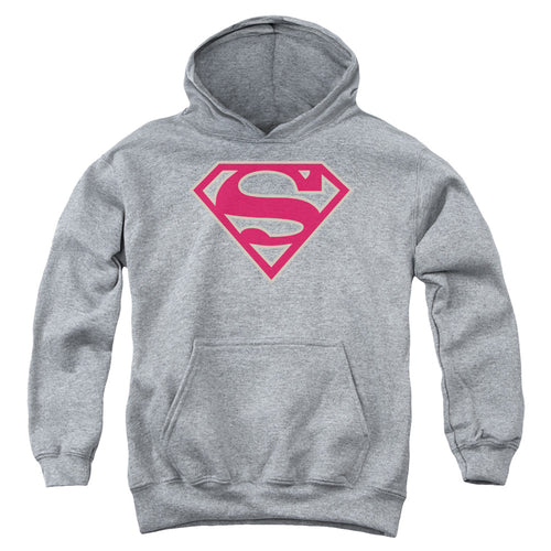 Superman Crimson & Gray Shield Youth Hoodie