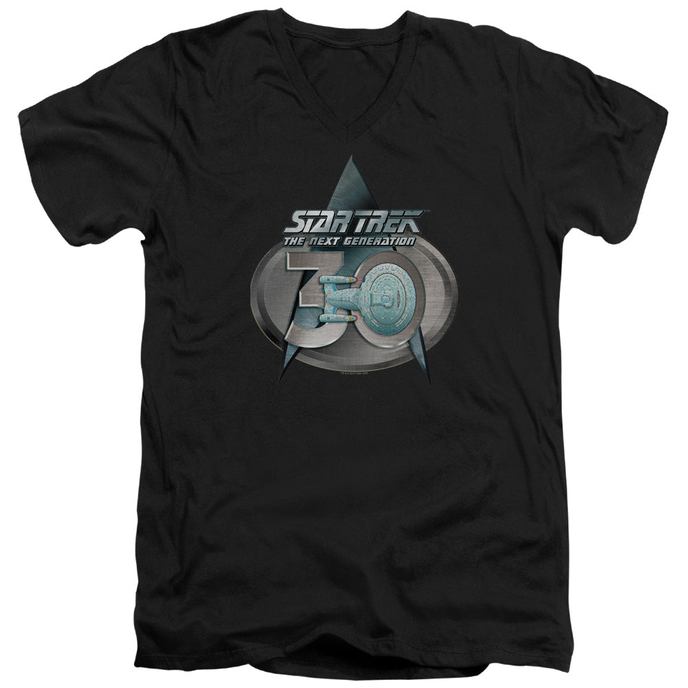 Star Trek TNG 30 Logo V-Neck T-Shirt