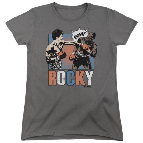 Rocky Pow Charcoal Womens T-Shirt
