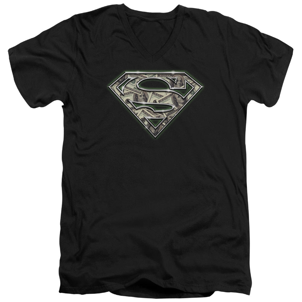 Superman All About the Benjamins V-Neck T-Shirt