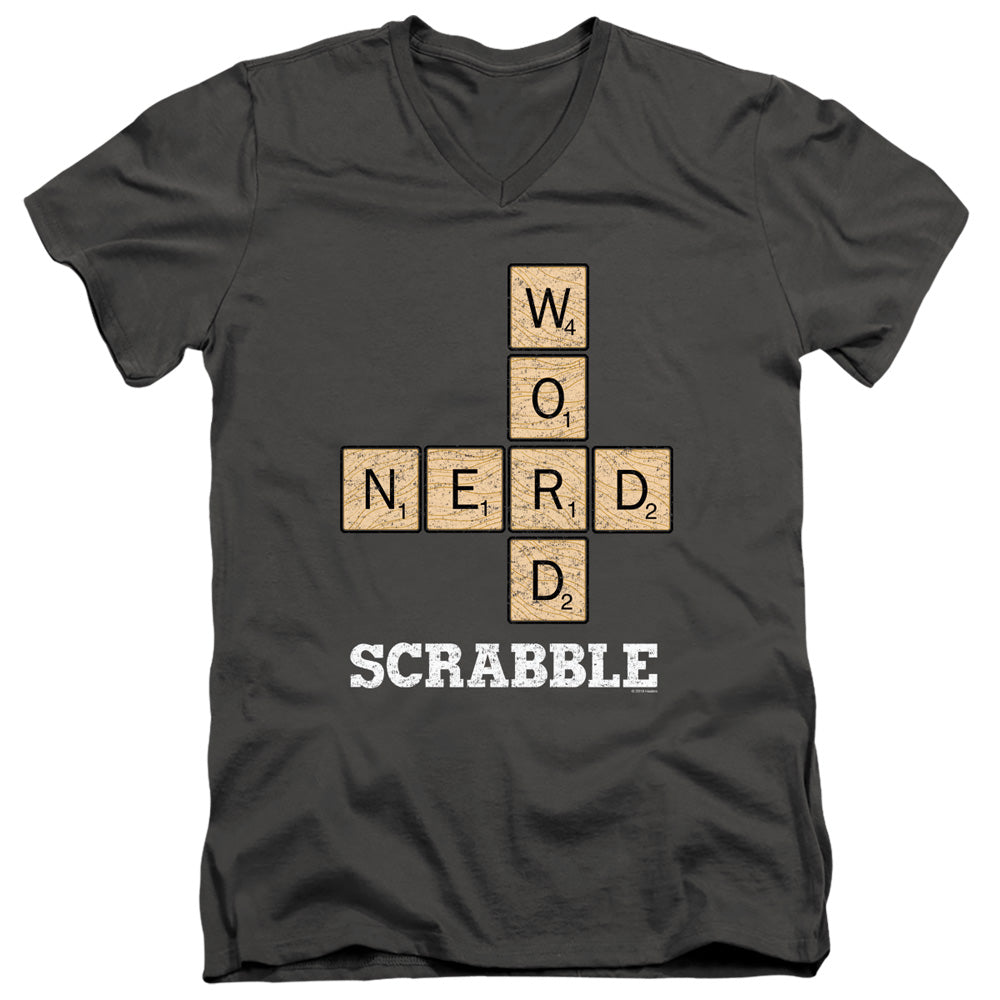 Scrabble Word Nerd V-Neck T-Shirt