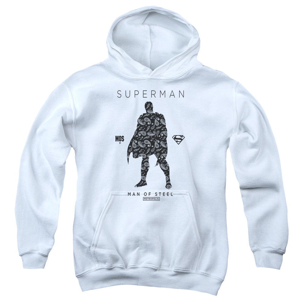 Superman Paisley Sihouette Youth Hoodie