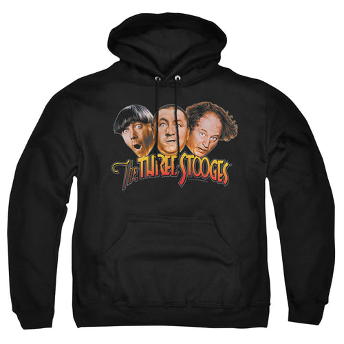 The Three Stooges Three Head Logo Pullover Hoodie