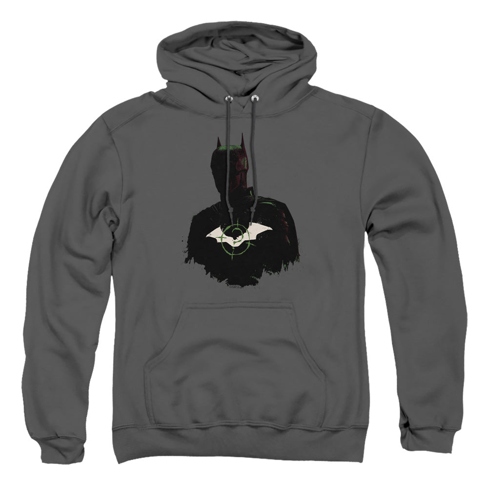 The Batman Silhouette with Riddler Logo Pullover Hoodie