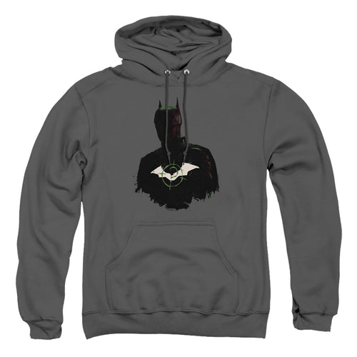 The Batman Silhouette with Riddler Logo Pullover Hoodie