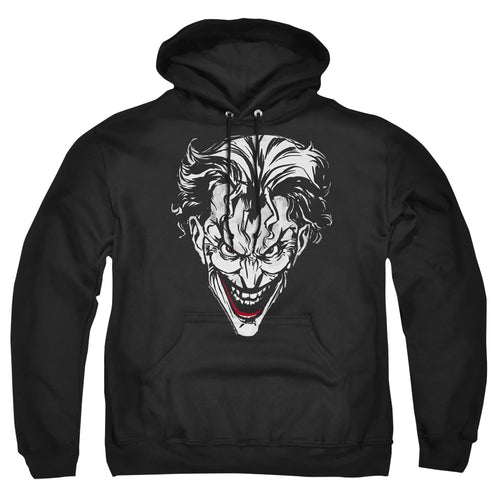 The Batman Joker Red on Black Pullover Hoodie